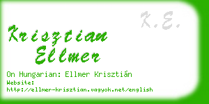 krisztian ellmer business card
